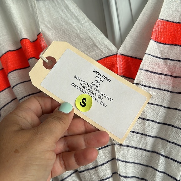 NWT Lemlem Safia Tunic Cover Up / Dress ~Handwoven Resortwear - Picture 4 of 9